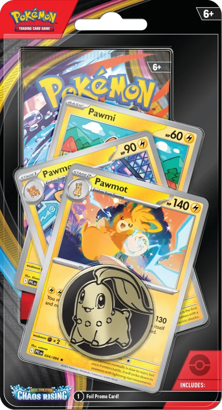 Pokemon Mega Evolution Chaos Rising Premium Checklane Blister Pawmot