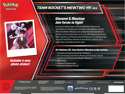 Pokémon Trading Card Game (TCG): Pokemon Team Rocket’s Mewtwo EX Box