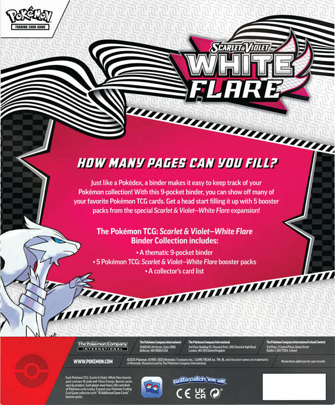 Pokémon Trading Card Game (TCG): Pokemon Scarlet & Violet White Flare Binder Collection