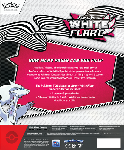 Pokémon Trading Card Game (TCG): Pokemon Scarlet & Violet White Flare Binder Collection
