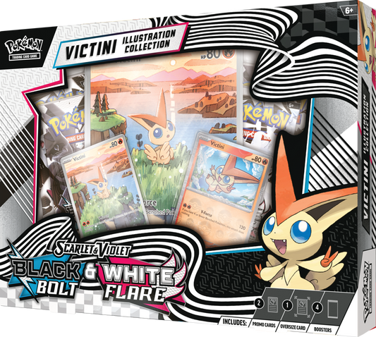 Pokémon Trading Card Game (TCG): Pokemon Scarlet & Violet: Black Bolt & White Flare Unova Victini Illustration Collection