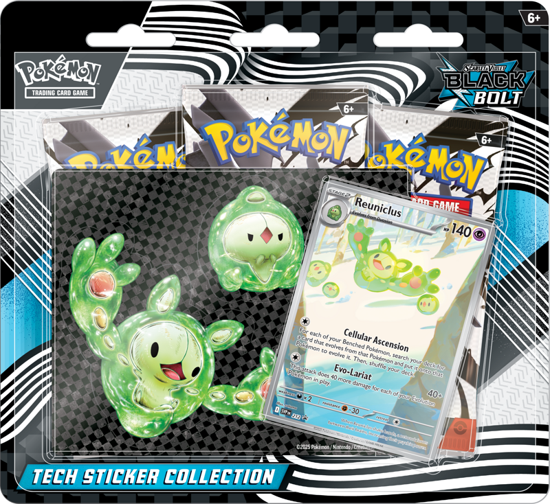 Pokémon Trading Card Game (TCG): Pokemon Scarlet & Violet Black Bolt Tech Sticker Collection Reuniclus