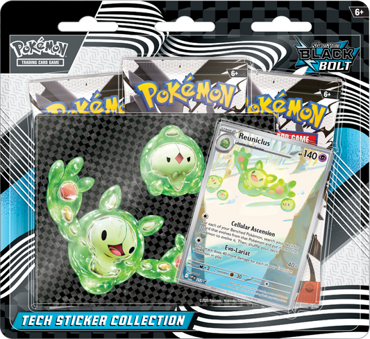 Pokémon Trading Card Game (TCG): Pokemon Scarlet & Violet Black Bolt Tech Sticker Collection Reuniclus