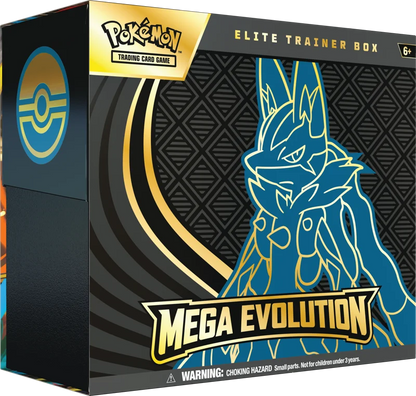 Pokémon Trading Card Game (TCG): Pokemon Mega Evolution Elite Trainer Box – Lucario