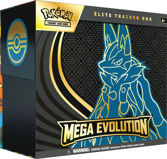 Pokémon Trading Card Game (TCG): Pokemon Mega Evolution Elite Trainer Box – Lucario