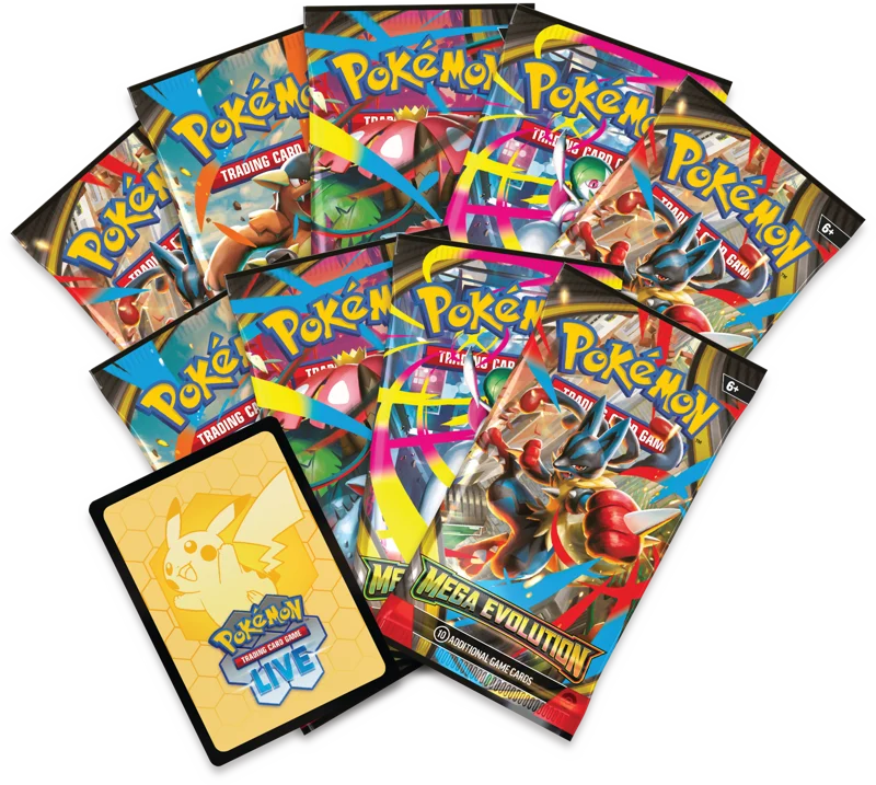 Pokémon Trading Card Game (TCG): Pokemon Mega Evolution Elite Trainer Box – Lucario