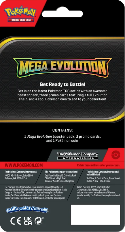 Pokémon Trading Card Game (TCG): Pokemon Mega Evolution Premium Checklane Blister