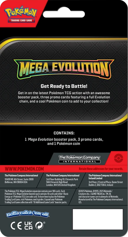 Pokémon Trading Card Game (TCG): Pokemon Mega Evolution Premium Checklane Blister