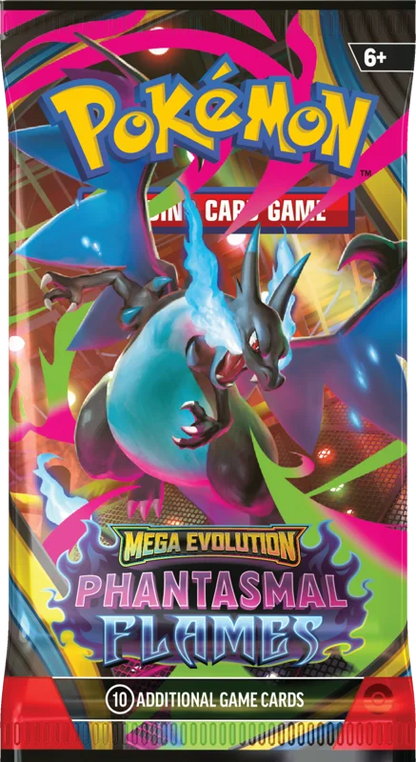 Pokémon Trading Card Game (TCG): Pokemon Mega Evolution Phantasmal Flames Booster Pack (10 Cards)