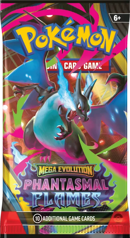 Pokémon Trading Card Game (TCG): Pokemon Mega Evolution Phantasmal Flames Booster Pack (10 Cards)