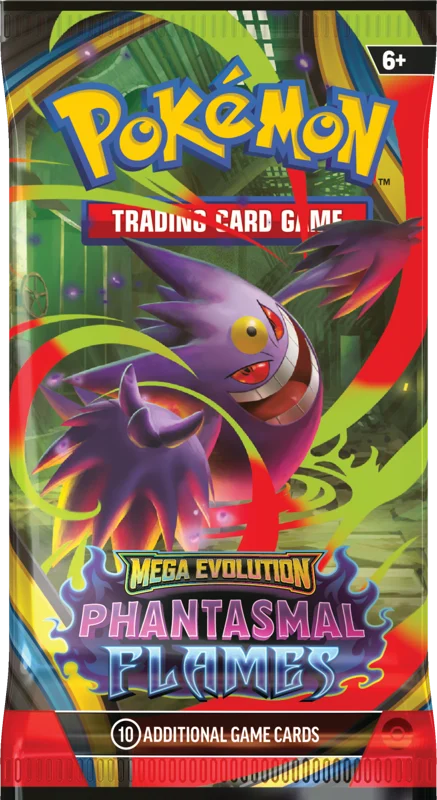 Pokémon Trading Card Game (TCG): Pokemon Mega Evolution Phantasmal Flames Booster Pack (10 Cards)