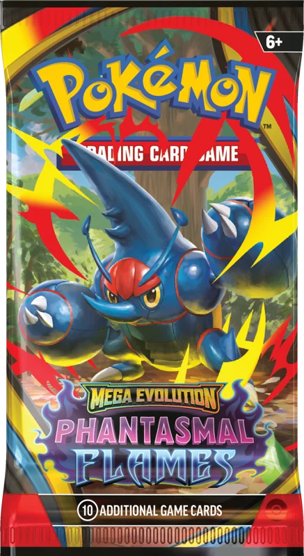 Pokémon Trading Card Game (TCG): Pokemon Mega Evolution Phantasmal Flames Booster Pack (10 Cards)