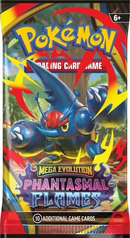 Pokémon Trading Card Game (TCG): Pokemon Mega Evolution Phantasmal Flames Booster Pack (10 Cards)