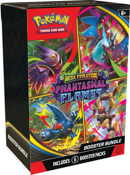 Pokémon Trading Card Game (TCG): Pokemon Mega Evolution Phantasmal Flames Booster Bundle