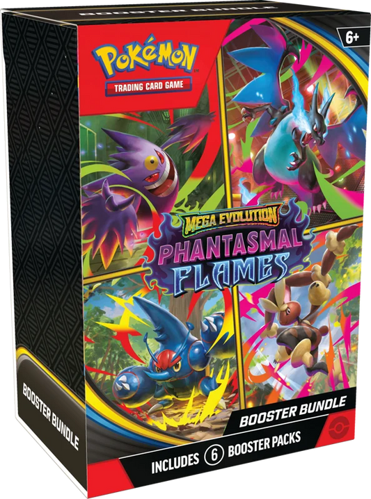 Pokémon Trading Card Game (TCG): Pokemon Mega Evolution Phantasmal Flames Booster Bundle