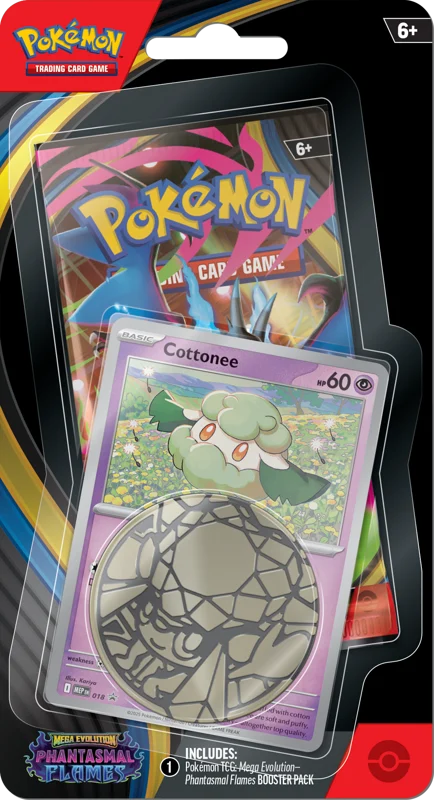 Pokémon Trading Card Game (TCG): Pokemon Mega Evolution Phantasmal Flames Checklane Blister