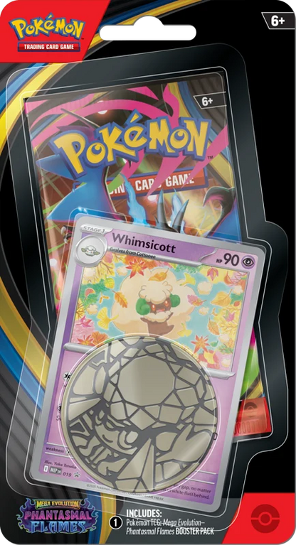 Pokémon Trading Card Game (TCG): Pokemon Mega Evolution Phantasmal Flames Checklane Blister