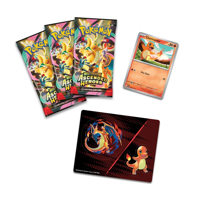 Pokémon Trading Card Game (TCG): Pokemon Mega Evolution Ascended Heroes - Tech Sticker Charmander