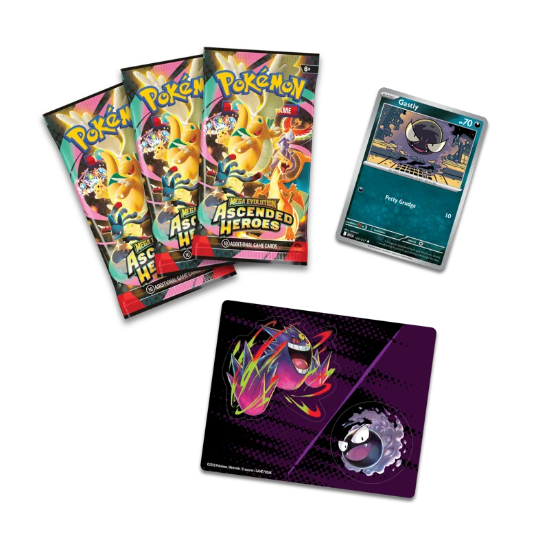 Pokémon Trading Card Game (TCG): Pokemon Mega Evolution Ascended Heroes - Tech Sticker Ghastly