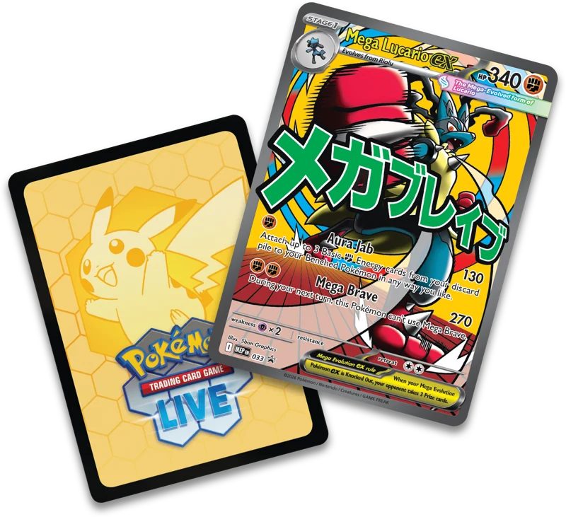 Pokémon Trading Card Game (TCG): Pokemon Mega Evolution Ascended Heroes Premium Poster Collection Mega Lucario EX