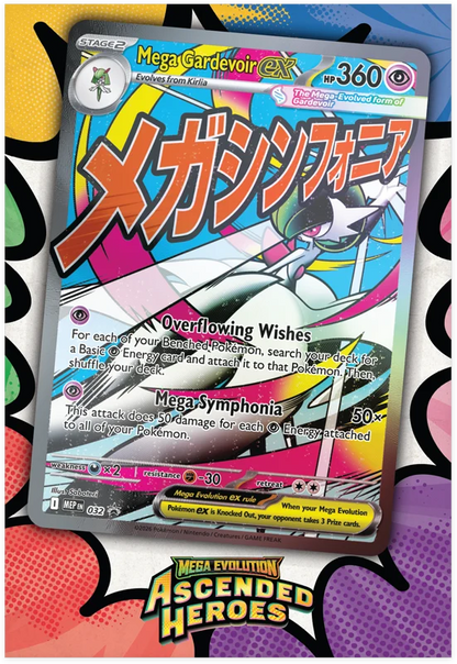 Pokémon Trading Card Game (TCG): Pokemon Mega Evolution Ascended Heroes Premium Poster Collection Mega Gardevoir EX