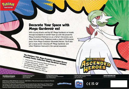 Pokémon Trading Card Game (TCG): Pokemon Mega Evolution Ascended Heroes Premium Poster Collection Mega Gardevoir EX