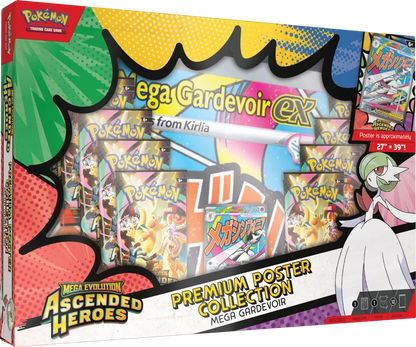 Pokémon Trading Card Game (TCG): Pokemon Mega Evolution Ascended Heroes Premium Poster Collection Mega Gardevoir EX