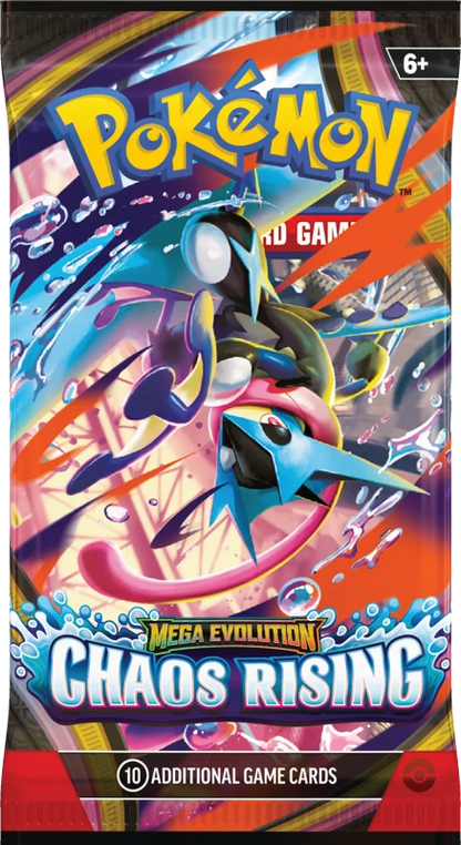 Pokemon Mega Evolution Chaos Rising Booster Pack (10 Cards)