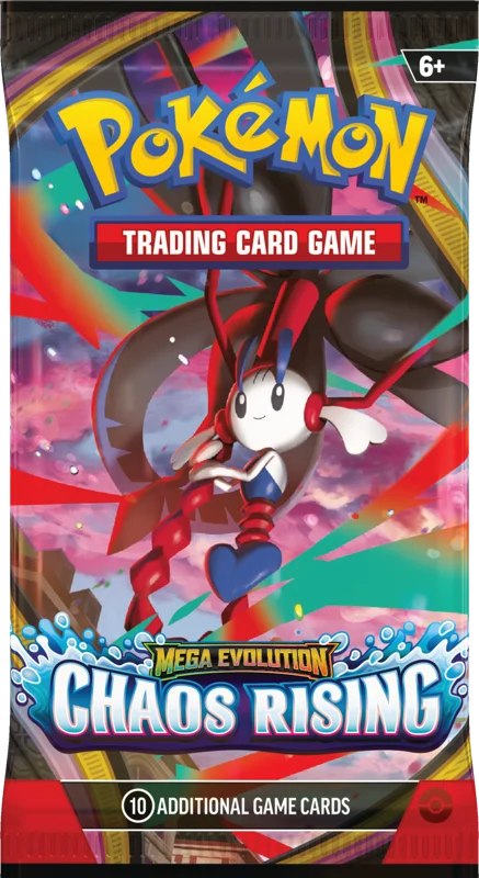 Pokemon Mega Evolution Chaos Rising Booster Pack (10 Cards)