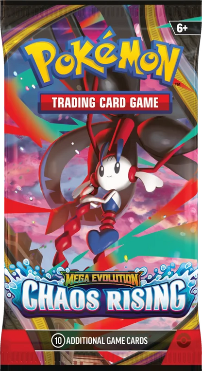 Pokemon Mega Evolution Chaos Rising Booster Pack (10 Cards)
