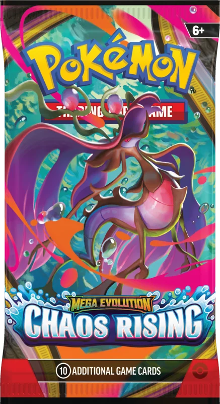 Pokemon Mega Evolution Chaos Rising Booster Pack (10 Cards)
