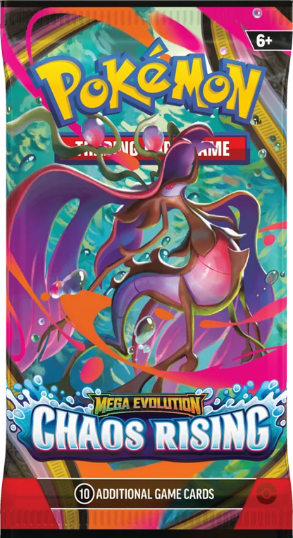 Pokemon Mega Evolution Chaos Rising Booster Pack (10 Cards)