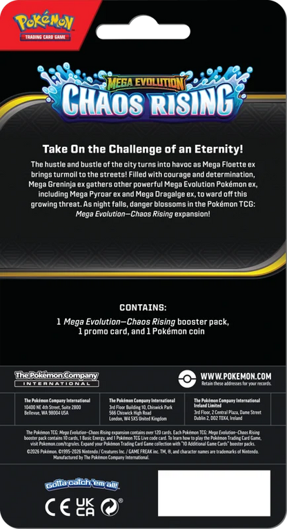 Pokemon Mega Evolution Chaos Rising Checklane Blister Toxel