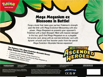 Pokémon Trading Card Game (TCG): Pokemon Ascended Heroes Mega Meganium EX Collection Box