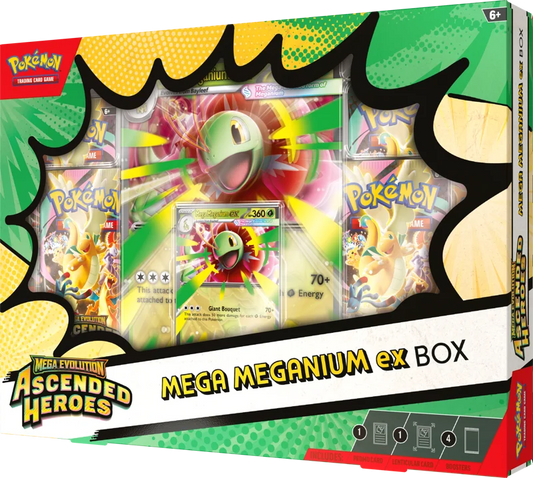 Pokémon Trading Card Game (TCG): Pokemon Ascended Heroes Mega Meganium EX Collection Box