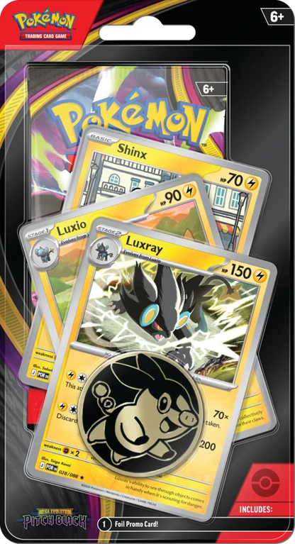 Pokémon Trading Card Game (TCG): Pokemon Mega Evolution Pitch Black Premium Checklane Blister Luxray