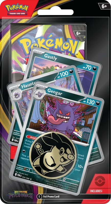 Pokémon Trading Card Game (TCG): Pokemon Mega Evolution Pitch Black Premium Checklane Blister Gengar