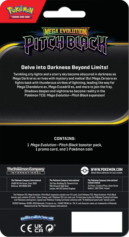 Pokémon Trading Card Game (TCG): Pokemon Mega Evolution Pitch Black Checklane Blister Slowpoke