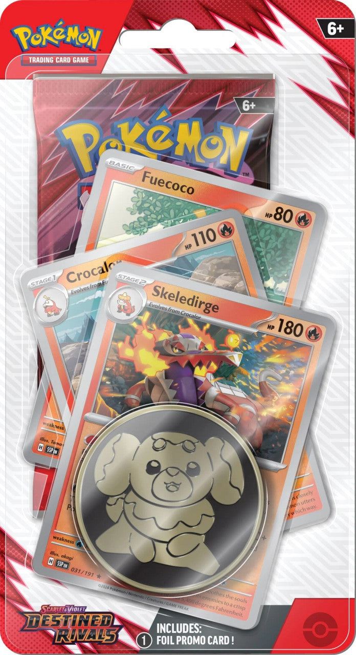 Pokémon Trading Card Game (TCG): Pokemon Scarlet and Violet Destined Rivals Premium Checklane Blister