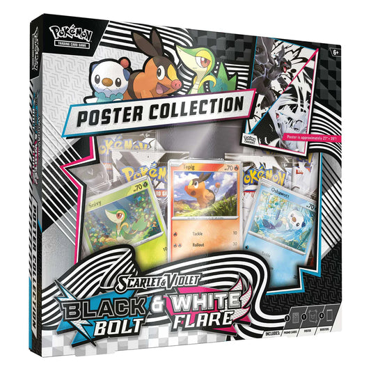 Pokémon Trading Card Game (TCG): Pokemon Scarlet & Violet: Black Bolt & White Flare Unova Poster Collection