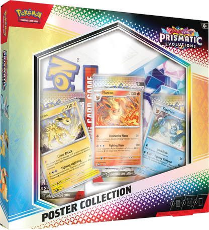Pokémon Trading Card Game (TCG): Pokémon TCG Scarlet Violet—Prismatic Evolutions Poster Collection