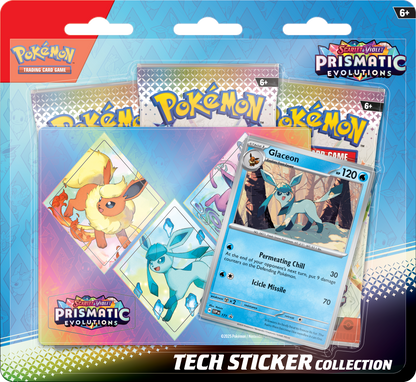 Pokémon Trading Card Game (TCG):  Pokémon Cards Scarlet & Violet Prismatic Evolutions Tech Sticker Collection