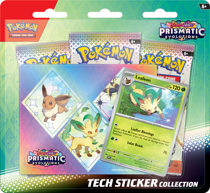 Pokémon Trading Card Game (TCG):  Pokémon Cards Scarlet & Violet Prismatic Evolutions Tech Sticker Collection