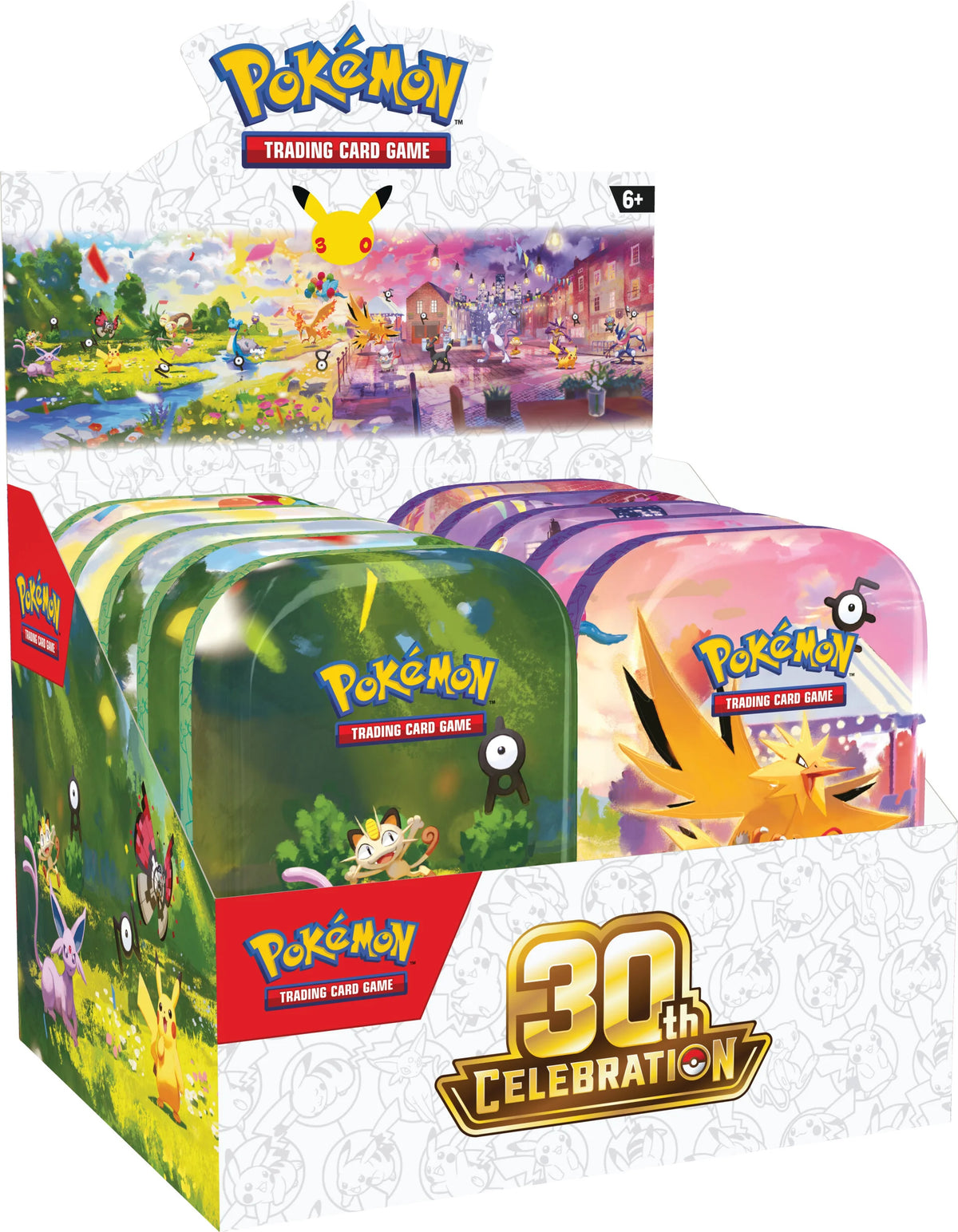 Pokémon TCG: 30th Celebration Mini Tin Display